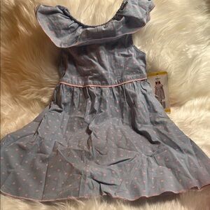 Blue Polka Dot Kids Dress